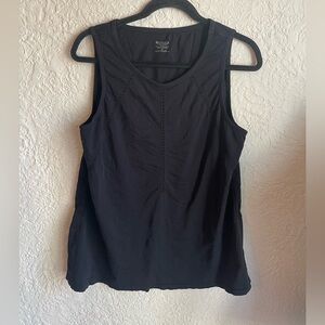 Athleta workout split back Black Tank Top